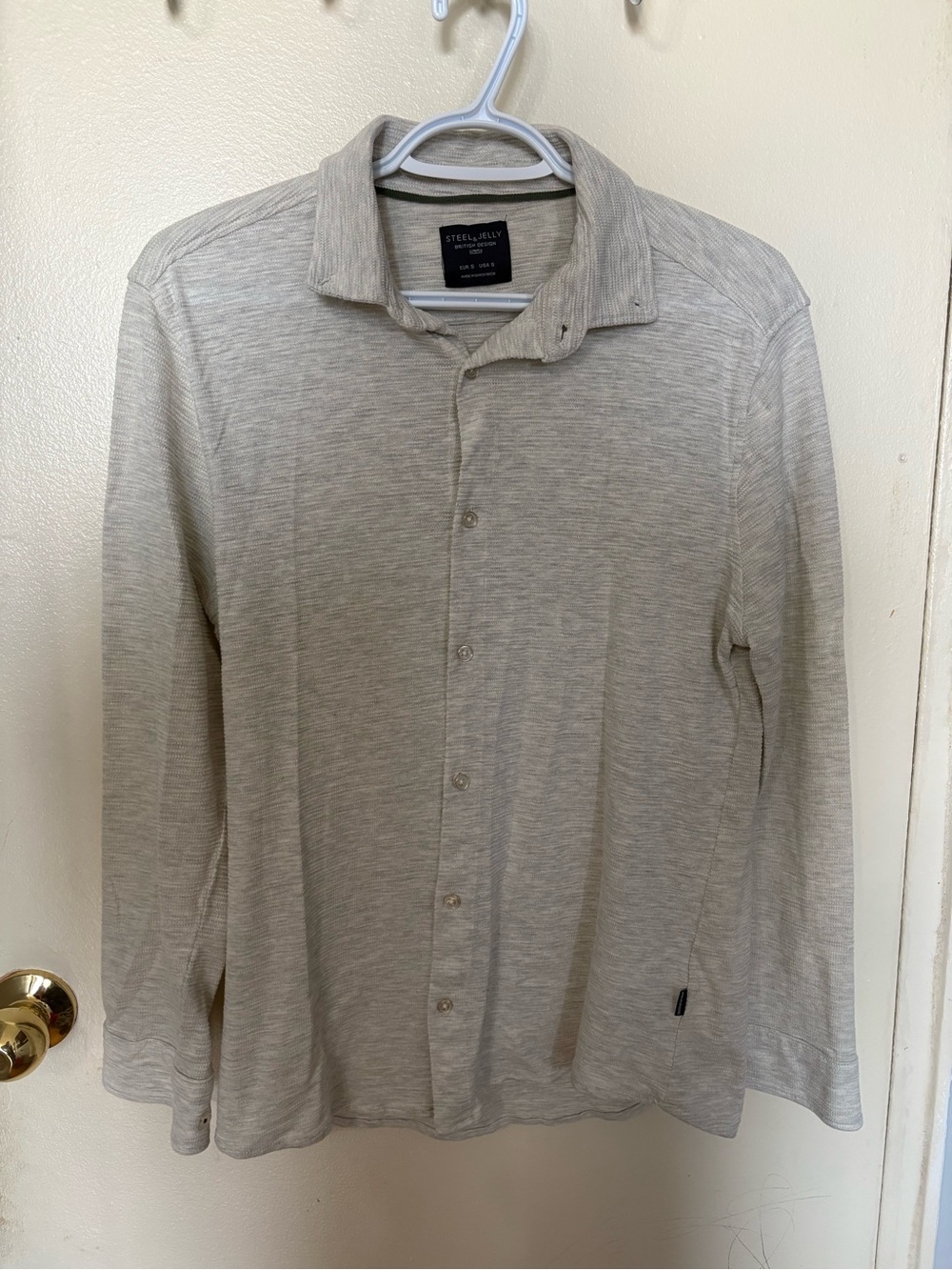 Steel & Jelly Men's Light Heather Gray Shirt Jacket